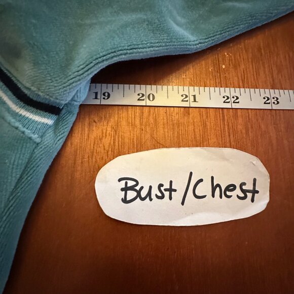 BCBG Max Azria Womens Teal Zip-Up Hoodie Jacket L - Picture 3 of 8